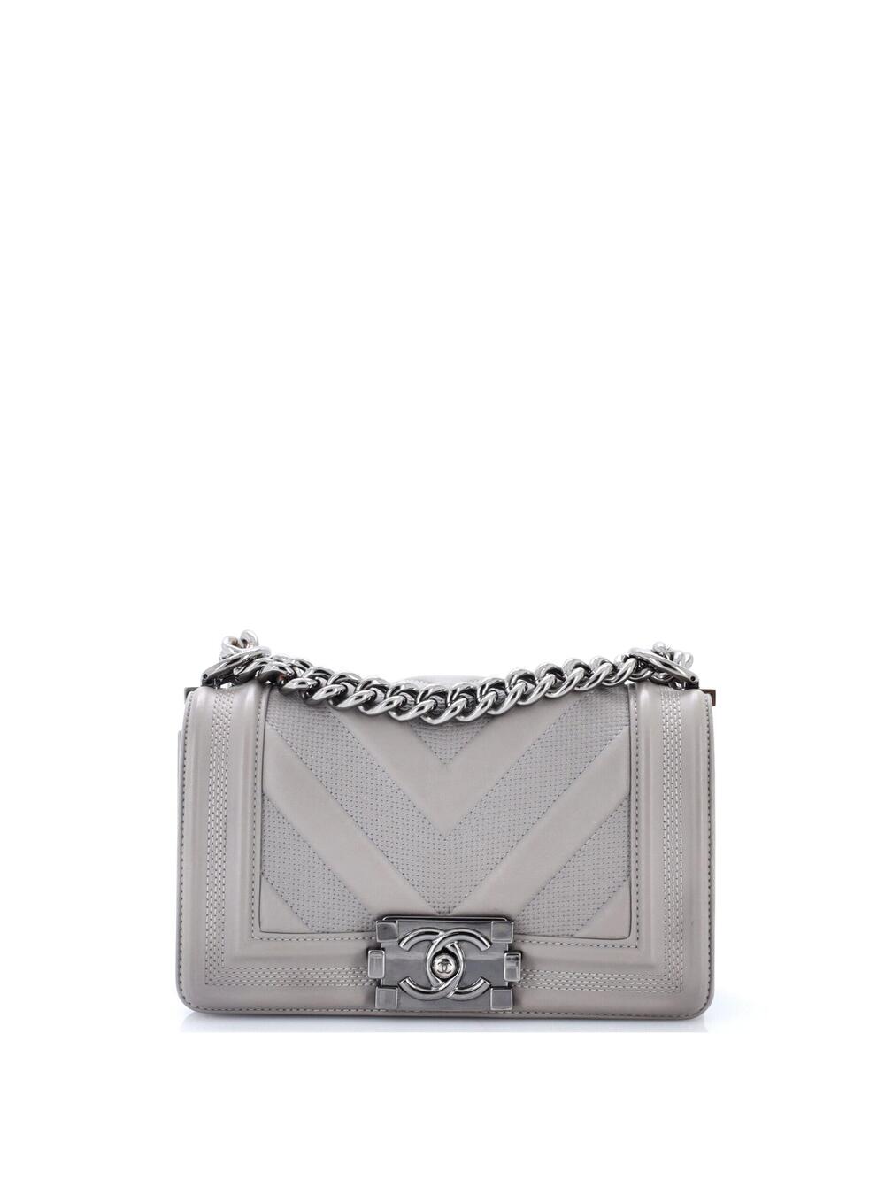 Chanel Boy Flap Bag Perforated Chevron #319015C43B